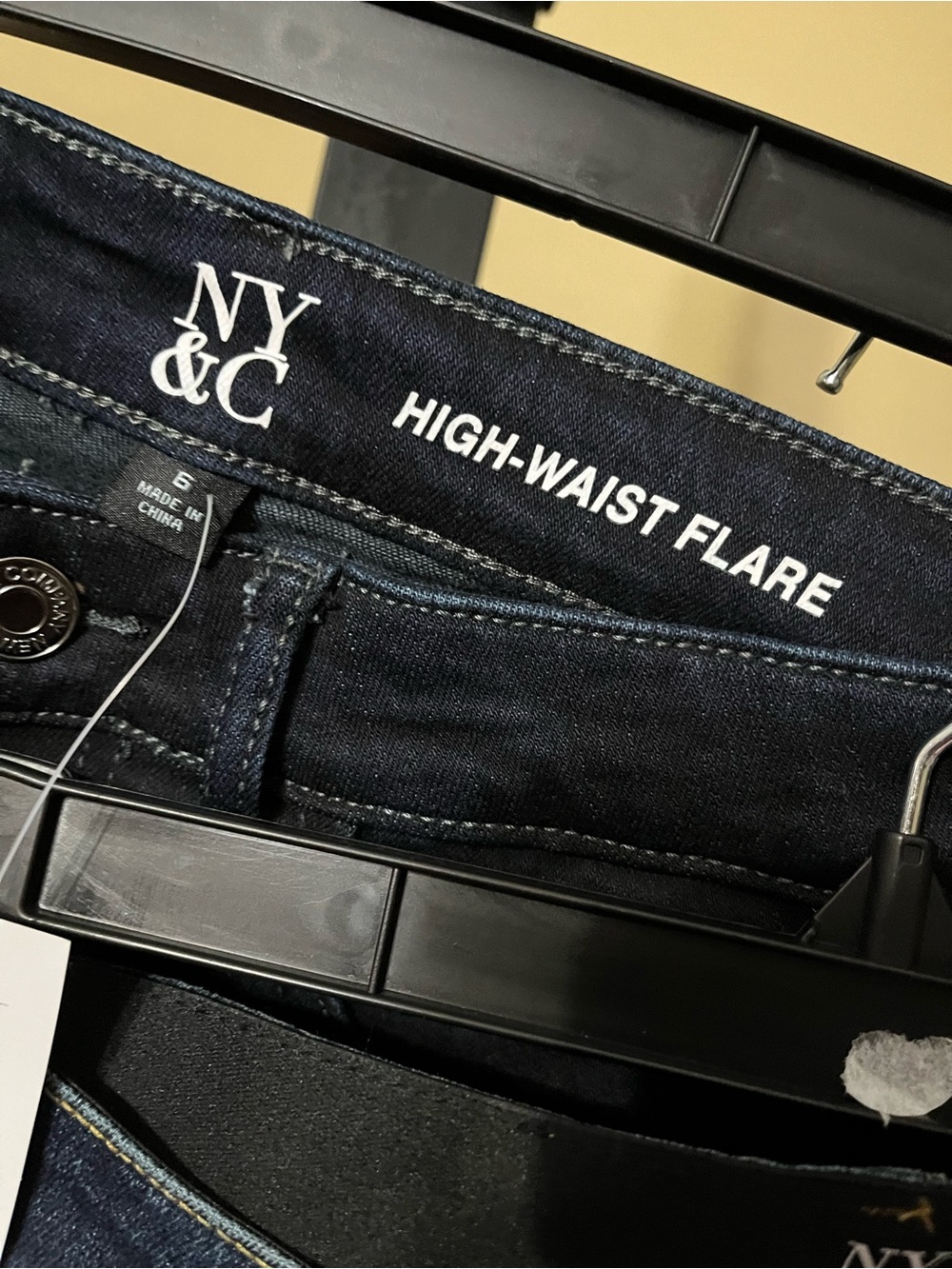 New York & Company Jeans Bundle (2) -Size 6 High Waist Flare & High Rise Bootcut - Picture 4 of 9